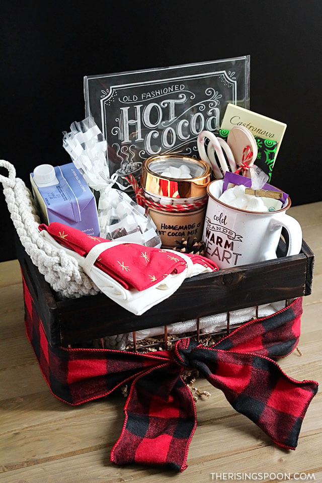 homemade hot cocoa gift basket